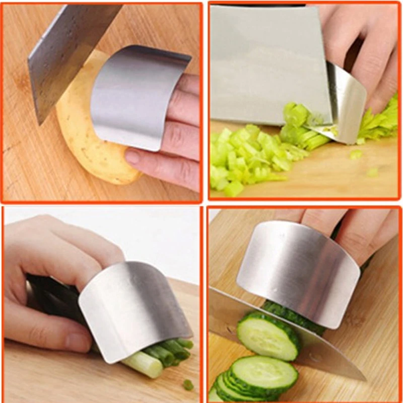 Высокое качество палец Chop защитный кожух Кухня Пособия по кулинарии инструменты Нержавеющая сталь пальцев защиты
