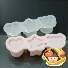 2 шт./лот) последние японские суши Форма Сердце Звезда Медведь Форма маленький рулон суши производитель плесень рисовой прокатки плесень для приготовления пищи набор суши