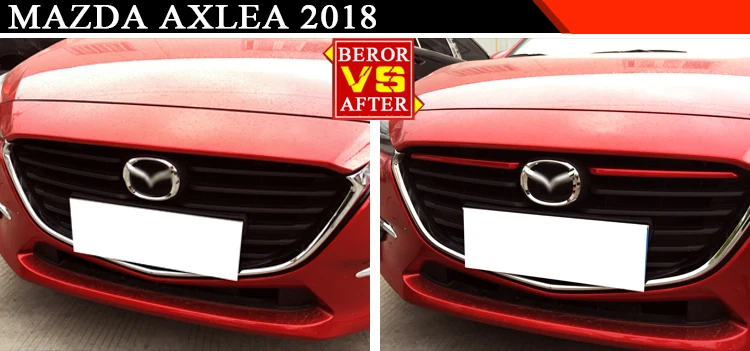 Для Mazda 3 Axela BM передняя решетка радиатора Решетка Гриль Крышка отделка вставка литье Garnish Guard стайлинга автомобилей