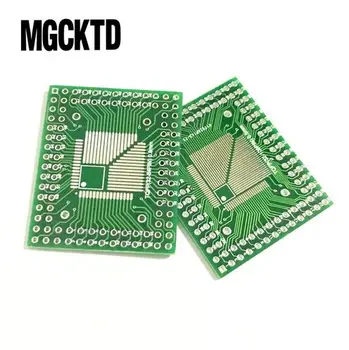 

5PCS QFP/FQFP/LQFP TQFP32 / TQFP44 / TQFP64 / TQFP80 TQFP100 0.5MM 0.8MM IC adapter Socket / Adapter plate / PCB