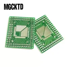 5PCS QFP/FQFP/qfp TQFP32 / TQFP44 / TQFP64 / TQFP80 TQFP100 0.5 MILÍMETROS 0.8 MILÍMETROS IC adaptador Soquete/Adaptador placa PCB/PCB