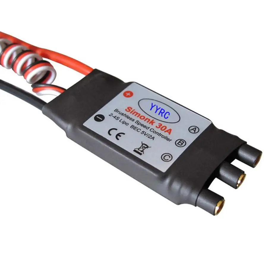 

4pcs HP SimonK 30A ESC Brushless Speed Controller BEC 2A fo F450 F550 Quadcopter Remote Controls Quadcopter aircraft Camera