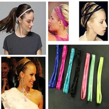 Для женщин и мужчин двухдиапазонный Эластичный Спортивный футбол Йога повязка для волос резинка для волос оборудование для фитнеса