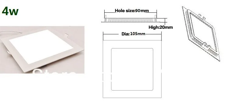 10 шт встраиваемые светодиодный светильник СВЕТОДИОДНЫЙ Потолок Панель Light 3 W-25 W AC85-265V драйвер в комплекте, теплый/натуральный/холодный