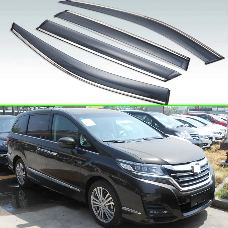 

For Honda Elysion Second generation (RC1-RC2) 2016-2019 Plastic Exterior Visor Vent Shades Window Sun Rain Guard Deflector 4pcs