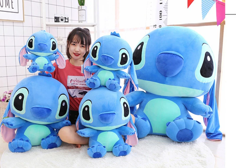 80CM 35CM Big Stitch Kawaii Stitch Plush Doll Toys Anime Lilo And Stitch Plush Toy Children Kid Birthday Gift Baby Appease Gift