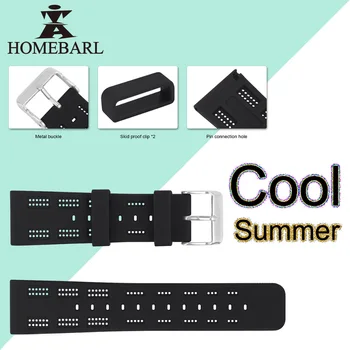 

Summer Cool Bands Smart Watch Silicone Hollow Hole Strap For Fitbit Versa Replace Belt Adjustable Bracket Wristband Watchband