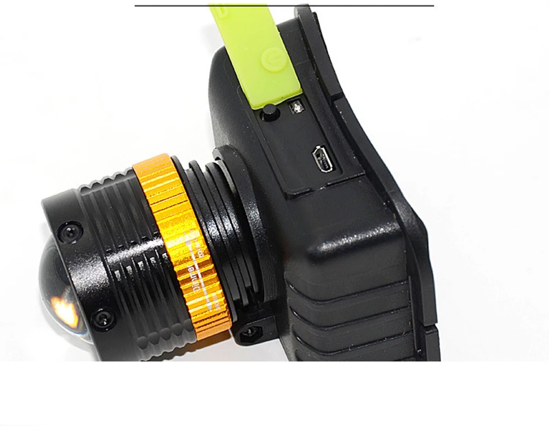 AIMIHUO LED Headlight Powerful USB Rechargeable Head Flashlight Fishing Head Lamp Built-in 18650 Battery Zoomable LED Headlamp  (18)