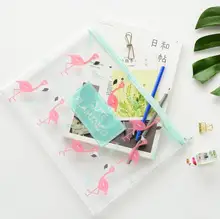 Lovely Flamingo A4 A5 B6 File Bag Document Bag A4 File Folder Stationery Filing Production