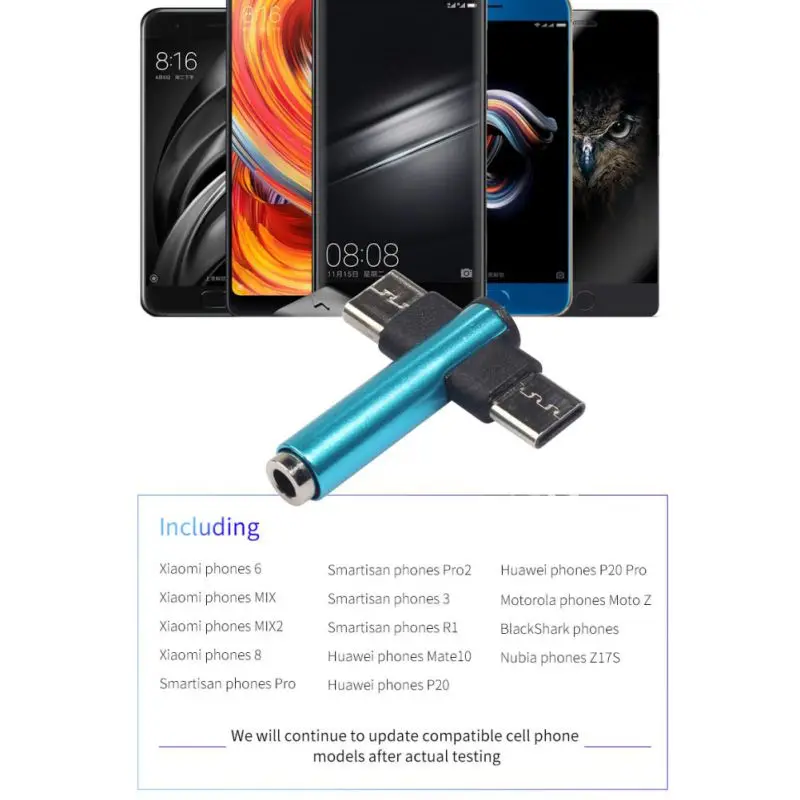 Аудиоконвертер для наушников с разъемом USB Type C на 3 5 мм адаптер зарядки телефона