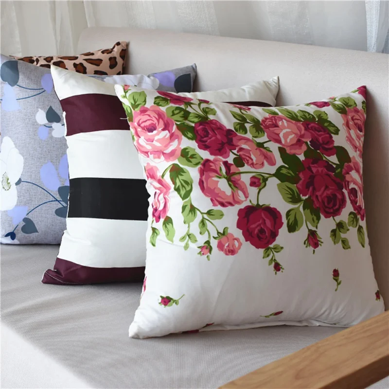 40*40cm Family Cushion Cover Soft Plush Pillow Case Home Office Decoration Back Throw Sofa Cushion Cover Supplies