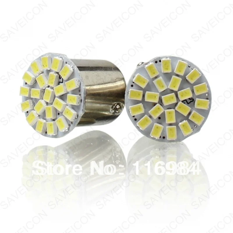 2 шт. х Автомобильный светодиодный супер белый BA15S 1156 22 SMD указатель поворота Фары