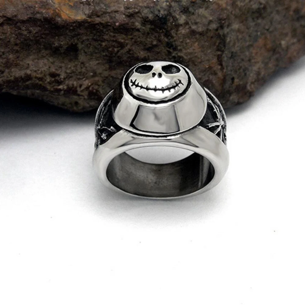 1 шт Джек лицо кольцо 316L из нержавеющей стали титановое мужское кольцо Рок Поп панк Модные ювелирные изделия SMR366