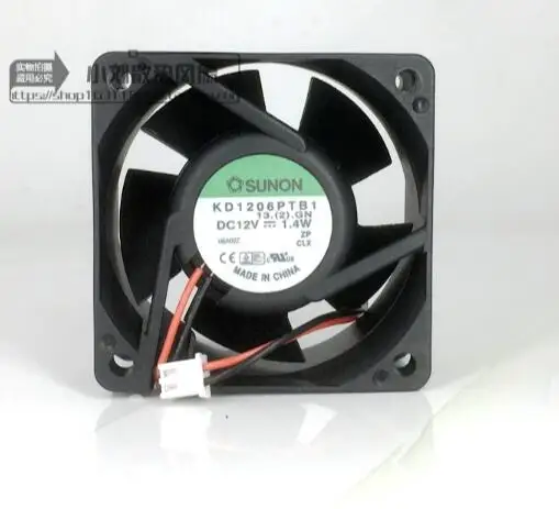 SUNON KD1206PTB1 12V 1.4W 6025 2 wire double ball line cooling fan | Компьютеры и офис