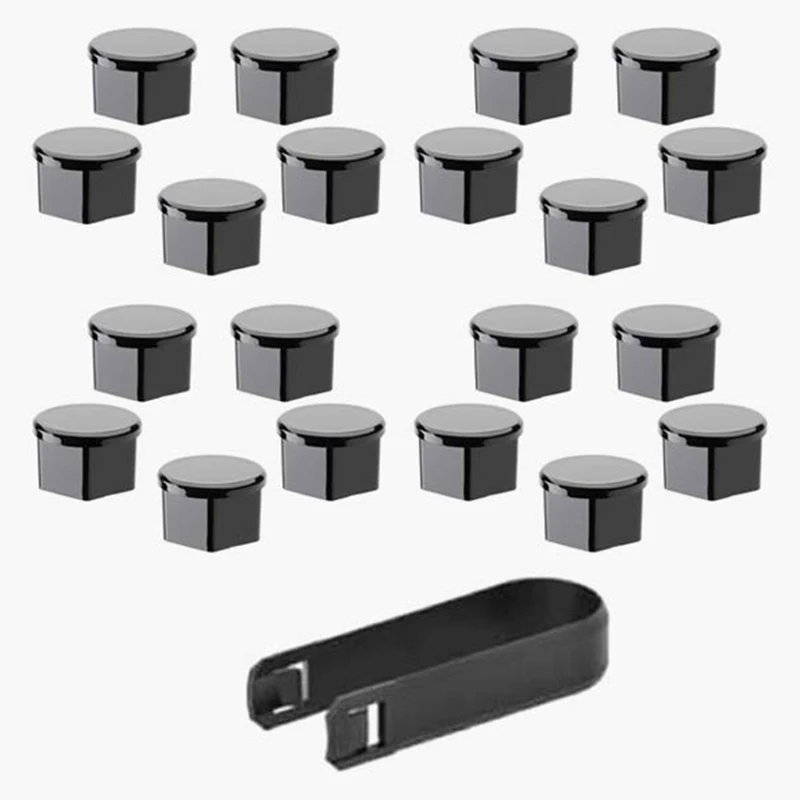 

Wheel Lug Caps Nut Cover Set With Removal Tool, Bolt Rims Exterior Decoration For Tesla Model 3 2017-2019 21Pcs
