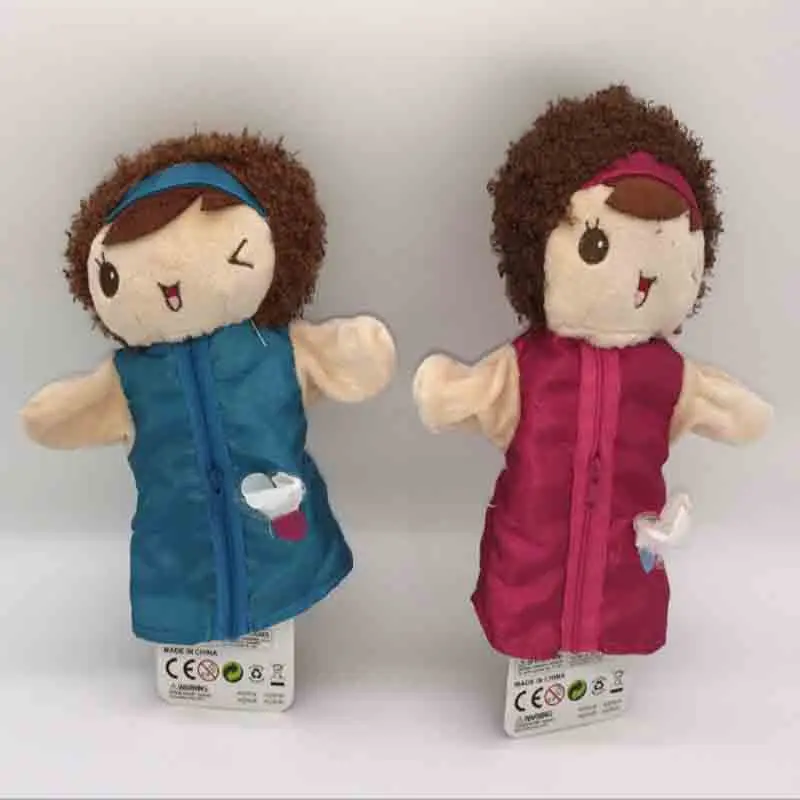 Childhood Pretty Girl Finger Puppet Baby Plush Toy for Children Favor