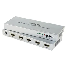 Сплиттер Hdmi 4x1 Мульти-просмотра бесшовный, HDMI 4 к 1 Quad MultiView Switcher конвертер адаптер для HD tv BOX, PS4