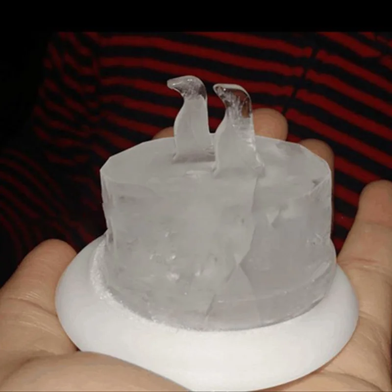 3D животная форма для льда силиконовый емкость для замораживания полярный медведь Пингвин формочка Эко-дружественных льда производитель кубиков вечерние бар питания