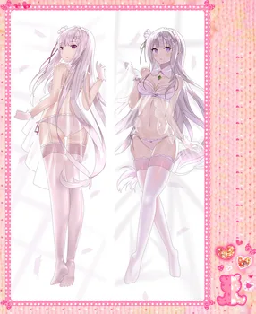 

Japanese Anime Cartoon Re:Life in a different world from zero Double sided hugging Pillow Case Cover Pillowcase 2 Way WT 77033