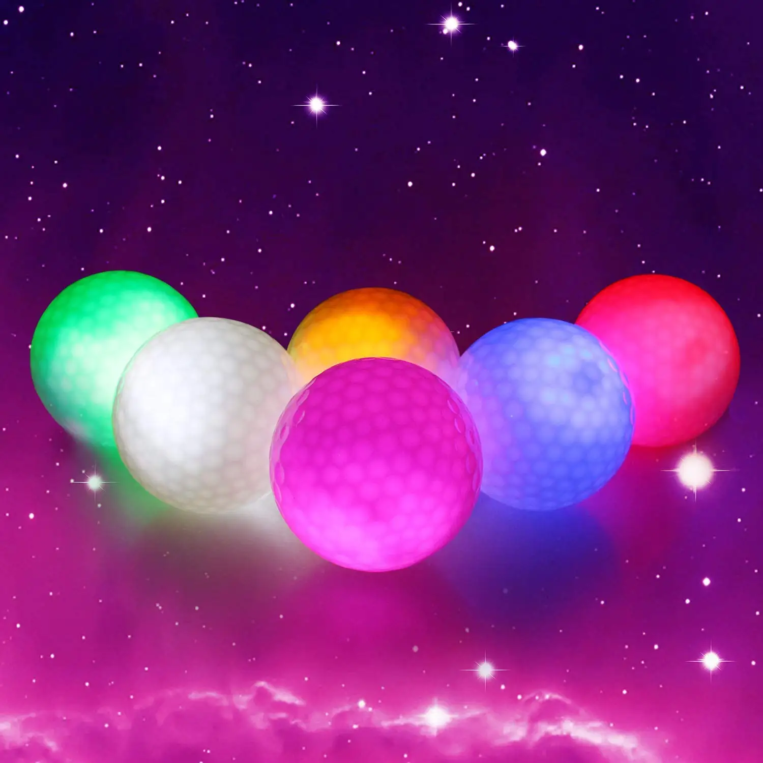 10pcs Mixed color Crest Гольф мигающий Гольф мяч с логотипом 6 шт./упак. ночного неба вспышка светильник светящийся светодиодный мячик для гольфа-шесть Цвет - Цвет: 10pcs Mixed color