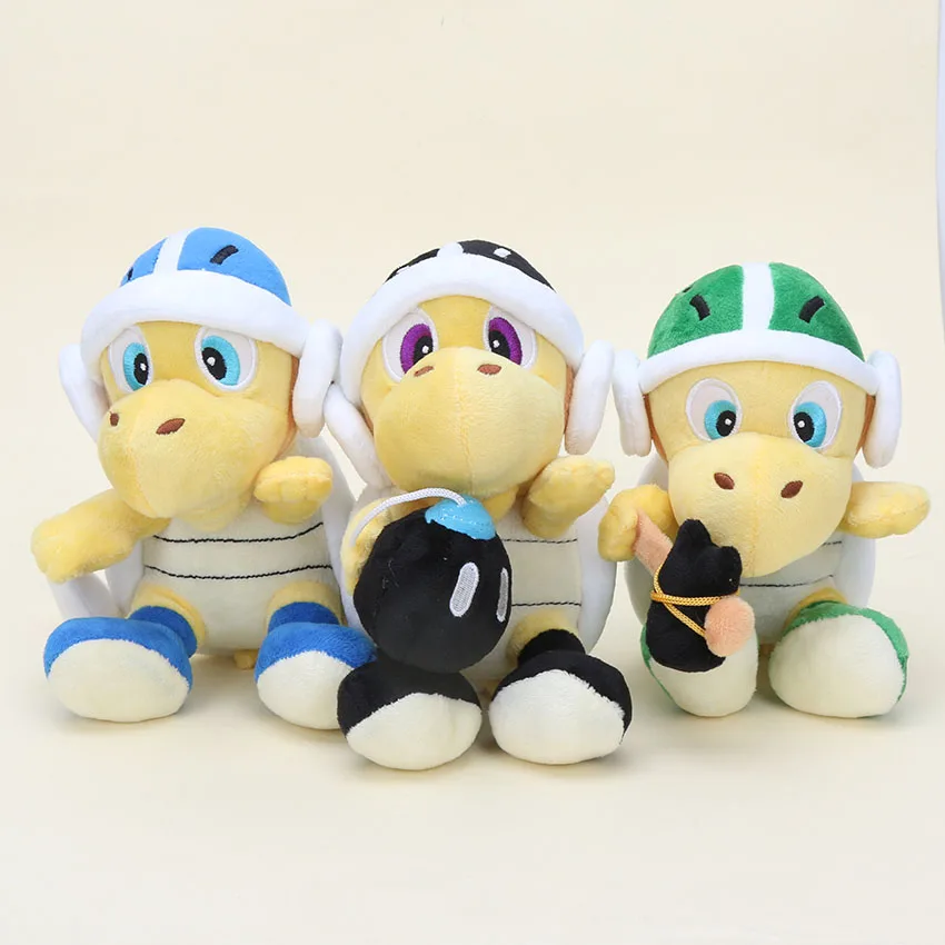 

3styles 18cm Super Mario Bros Koopa Troopa Landmine Skull Plush Toy As Children Xmas Gift