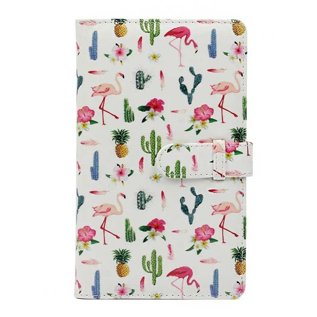 white flamingo 96 карманов из искусственной кожи мгновенная картина Мини-пленка квадратная 3 фотографии на странице, всего фото как альбом - Цвет: white flamingo