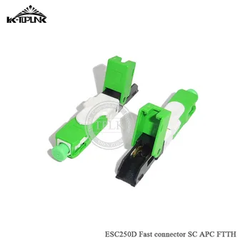 

500pcs FTTH ESC250D SC APC Optical fiber quick connector SC APC Single-Mode Embedded type FTTH Fiber Optic Fast Connector