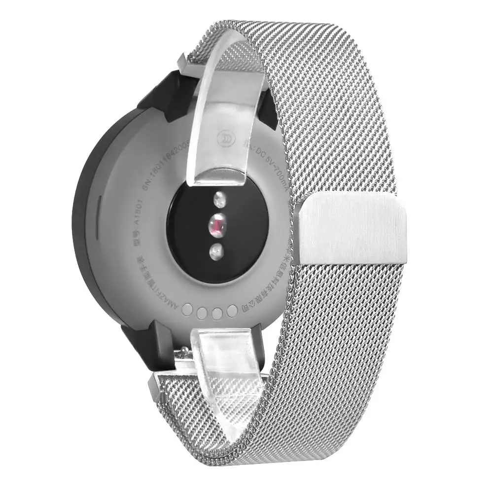 Смарт-часы ремешок для Amazfit Verge 3 Спортивные умные часы сменный Браслет из нержавеющей стали аксессуары унисекс
