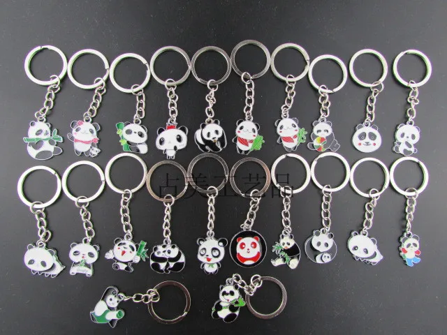 

new Panda metal key ring pendant/Panda key chain ALL STYLE