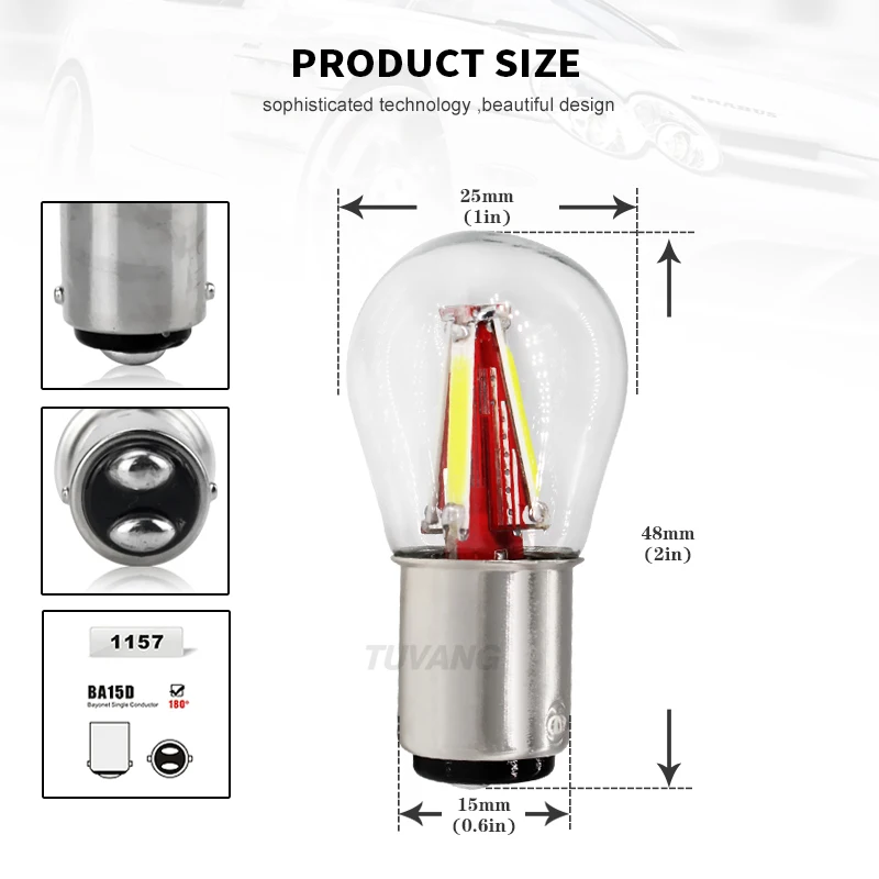 2x S25 1157 BA15D Py21/5 W DRL Автомобильный светодиодный светильник светодиодный тормозной задний фонарь накаливания сигнал поворота светильник стоп-лампа автомобильный светильник теплый белый