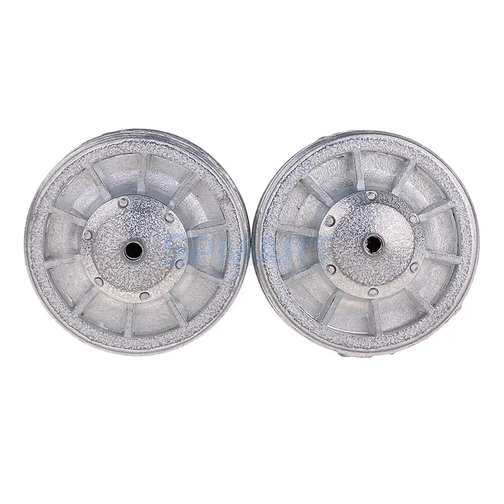 2Pcs Silver Durable Idler Wheels for 1/16 Heng Long RC Tiger Tank 3818-1