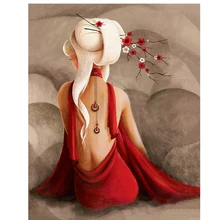 5D DIY красота назад алмазная живопись, индивидуальный заказ, фото на заказ Кристалл бриллиантовой вышивки полный квадратный алмаз Стразы Дрель