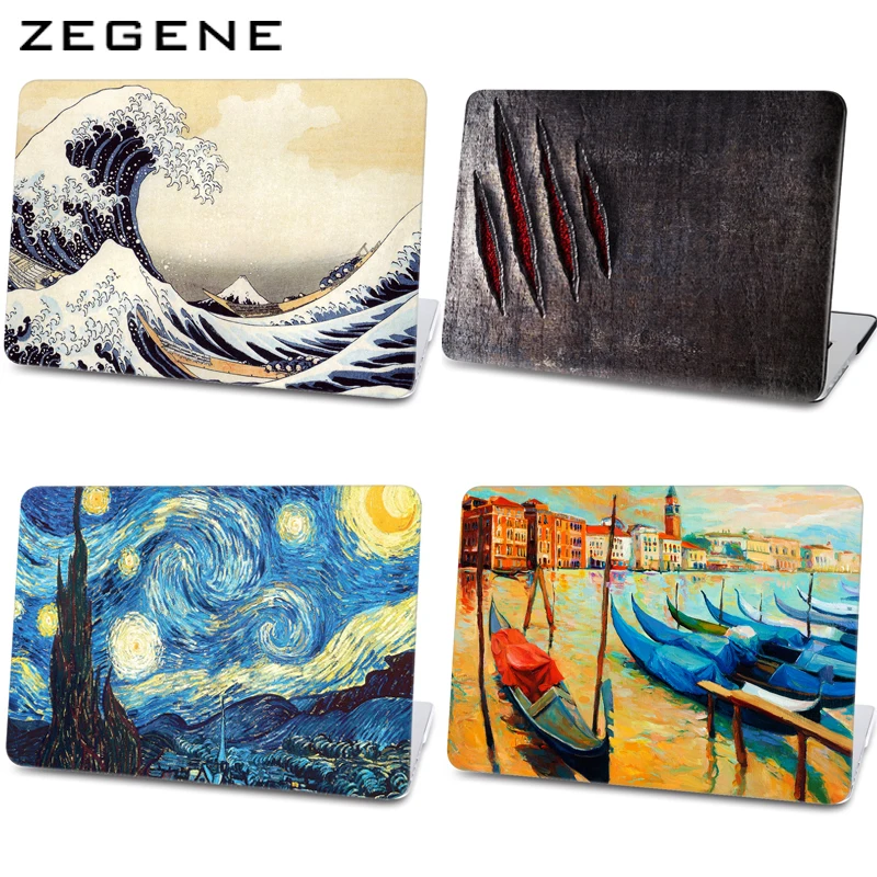  2016 New Blue Sky Case laptop Protector For Mac book 11 12 13 15 inch case For Apple macbook 11 12 13 15 Air Pro with Retina 