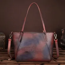 Новые женские брендовые сумки из натуральной кожи, модная повседневная сумка-тоут, большая сумка для покупок