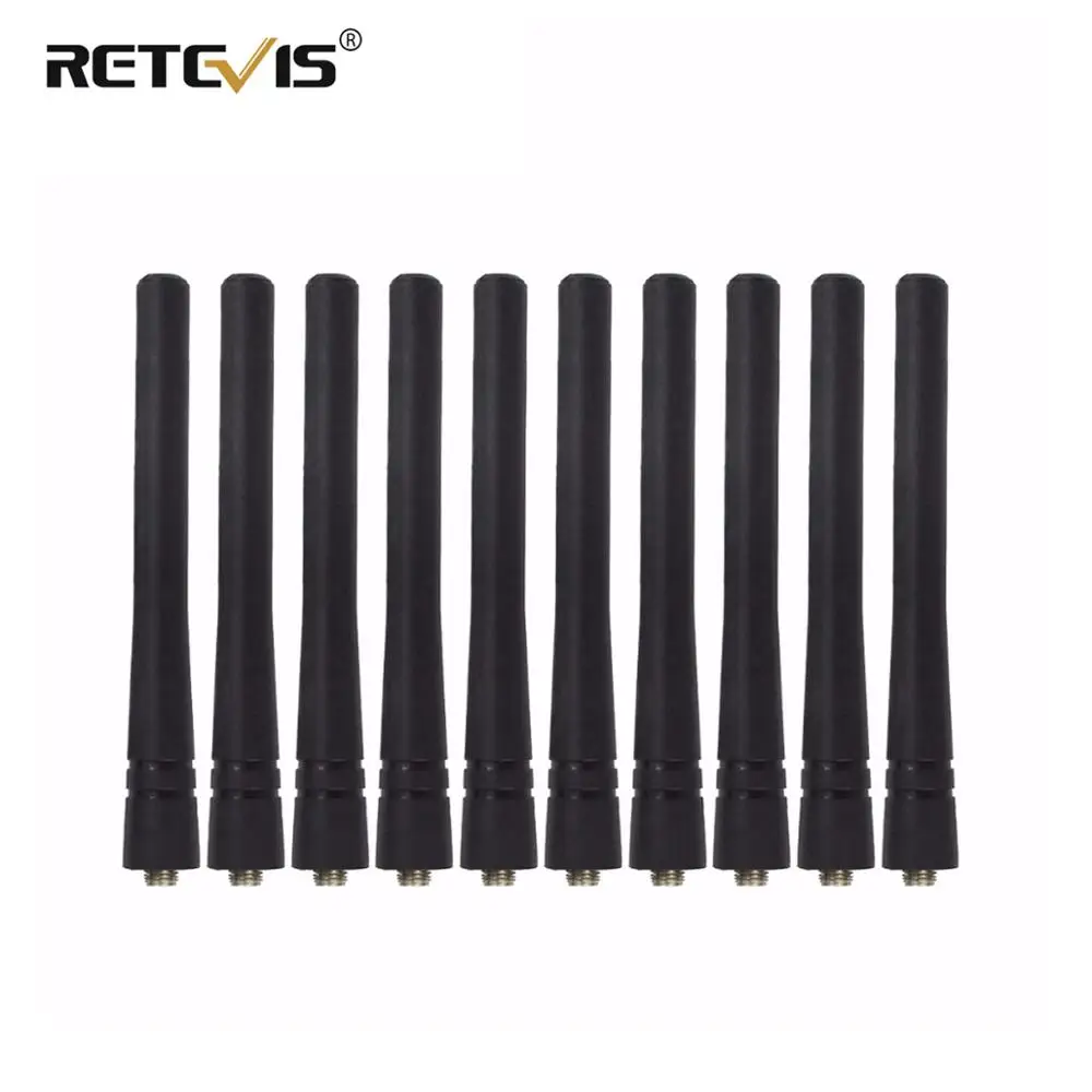 10pcs High Gain SMA-F Antenna UHF 400-480MHz For Retevis RT21/H777 Baofeng Bf-888S 888S Two Way Radio Walkie Talkie J9118D lot 10pcs usb programming write frequency line cable for baofeng uv5r uv 5r 888s retevis rt5r h777 kenwood radio walkie talkie