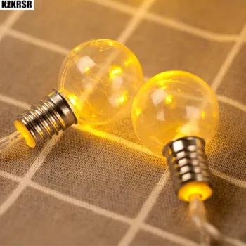 

2.5M 20 Leds 3AA Battery Powered Fairy String Lights Transparent Lamp 3cm ball Wedding Party Christmas Holiday Garland Lights