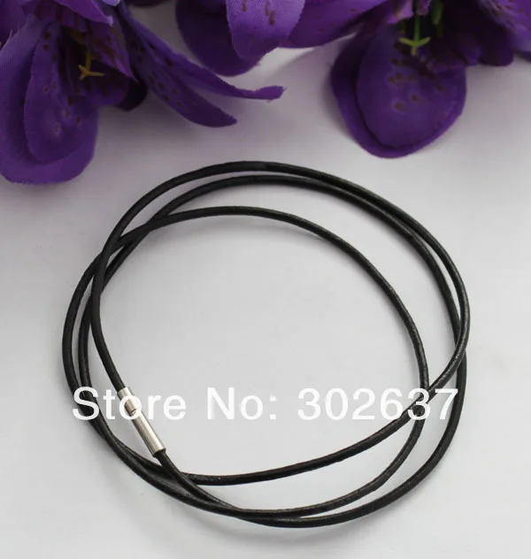 

20PCS 3mm fashion Leather Cord Necklaces 60cm at various colour FREE SHIPPING