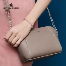 Давид Джонс Женская сумка из искусственной кожи, женские сумки-мессенджеры, маленькая дамская сумка на плечо с цепочкой, брендовая сумка через плечо, Прямая поставка