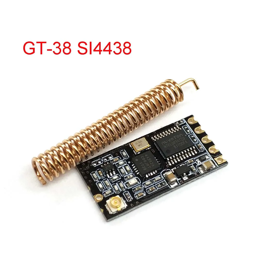 

GT-38 Wireless MCU Serial Module SI4438/4463 433M Distance 1200 Meters UART Interface