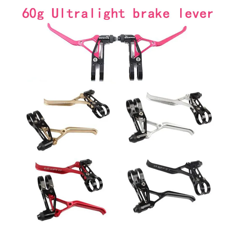 

1 pair 64g Ultralight Bicycle Brake Lever for Brompton BMX Bike Ultimate Extralite's Line Brake Handle CNC 5 Colors