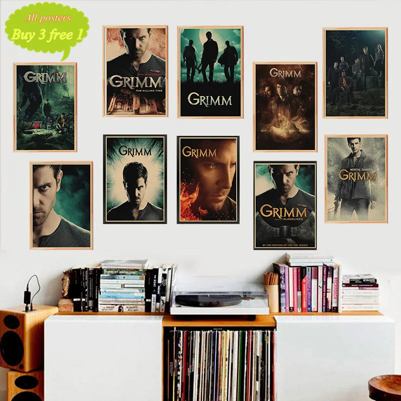 GRIMM крафт бумага настенные наклейки украшение для дома хорошее качество печать