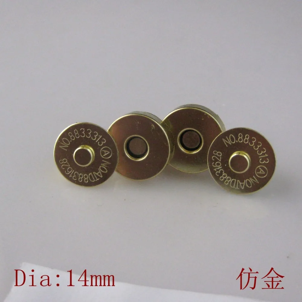 14mm-100 100 Sets Silver Tone Magnetic Purse Snap Clasps// Closure Purse Handbag 14mm