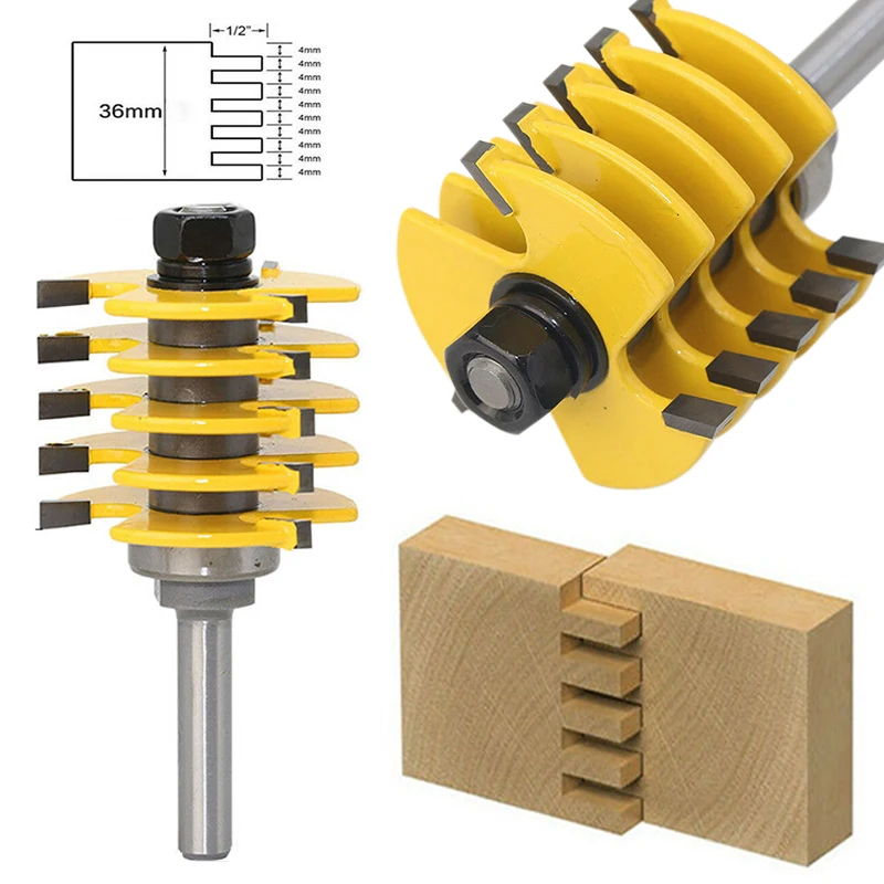 8mm Shank Finger Joint Router Bit Power Cutter Woodworking Cutting Tools