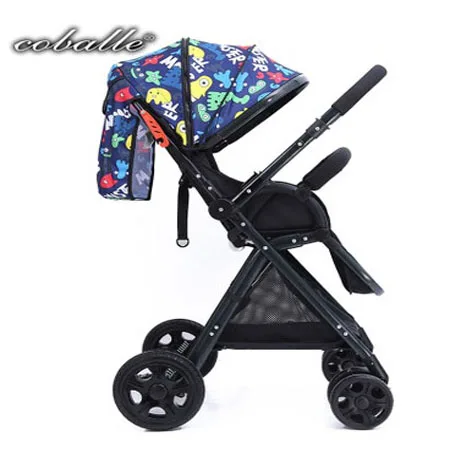Coballe детская коляска с подвижной ручкой складной легкий коляска - Цвет: Kak na foto len
