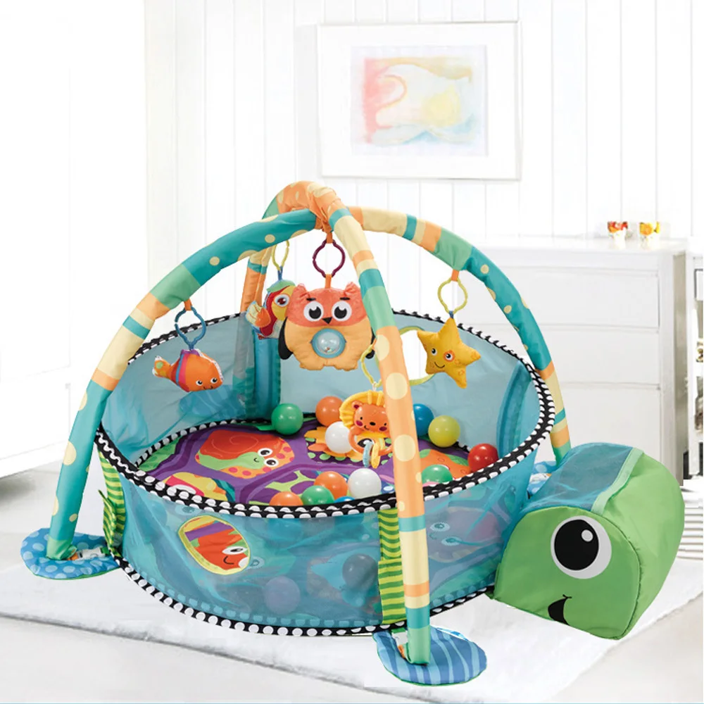  Baby Play Mat 0-1 Year Game Tapete Infantil Educational Crawling Mat Play Gym Cartoon Blanket Ball 