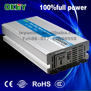 

Leyu Brand High Efficiency DC 12/24/48V to AC 100/110/120V 2000w max 4000w power inverters pure sine wave