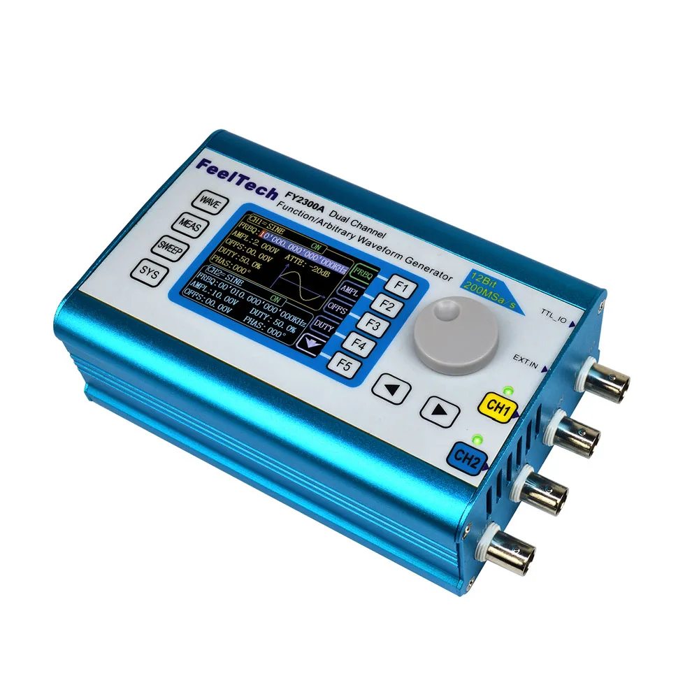 

200MSa/s 12MHz Digital Signal Generator DDS Dual-channel function Generator Arbitrary Waveform Frequency Generator Meter