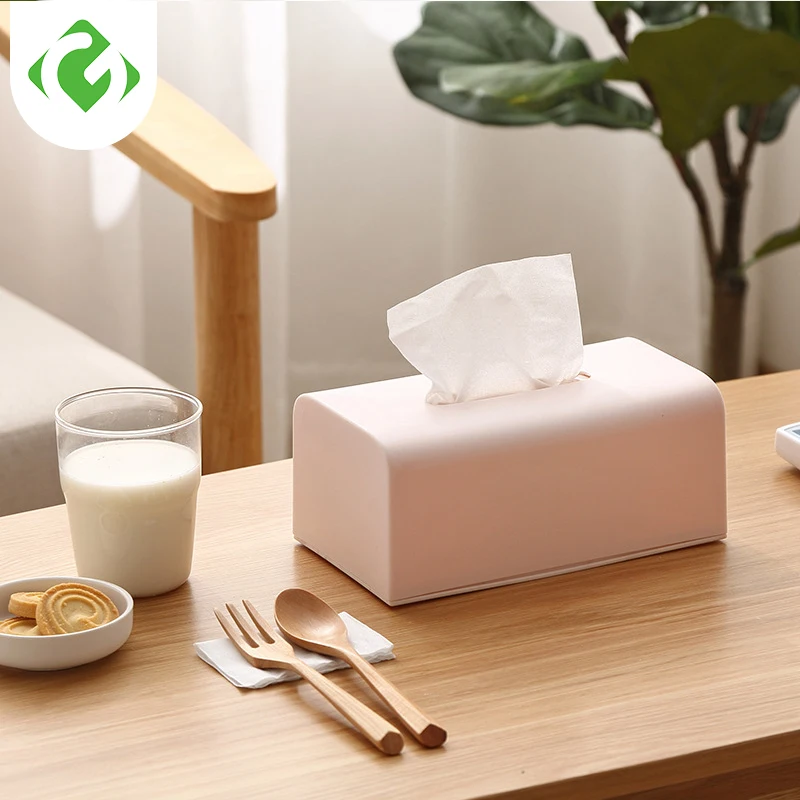 Plastic Tissue Box Square Home Tissue Container Car Napkins Holder Case Home Organizer Kitchen Holdler Simple Stylish GUANYAO