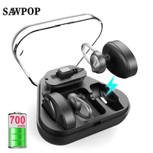 

Tws True Wireless Bluetooth HIFI Stereo Earphone Sport Headsets Mic Earbuds Earpieces With 700mAh Charger Box Hook For xiaomi