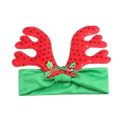 2 цвета Детский Одноцветный обруч Рождественский креативный подарок тюрбан повязки для волос для детей эластичный головной убор